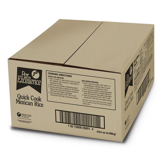 (Price/Case)Producers Rice Mill Par Excellence Mexican Seasoned Rice Mix 24 Ounces - 6 Per Case