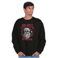thumbnail image 4 of Christmas Santa Rebel With A Claus Sweatshirt for Men or Women Brisco Brands S, 4 of 6