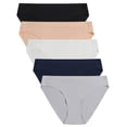 thumbnail image 2 of Gibobby Ropa interior para mujer de encaje Ropa interior de Bikini para mujer, bragas transpirables sin para mujer, bragas elásticas, ropa interior(Gris,Talla única), 2 of 5