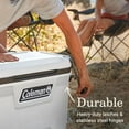 thumbnail image 5 of Coleman Convoy Series 55 Qt Cooler w/ Reflective Rope Handles, White Cloud, 5 of 12