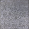 thumbnail image 1 of Ahgly Company Machine Washable Indoor Square Industrial Modern Sonic Silver Gray Area Rugs, 4' Square, 1 of 7
