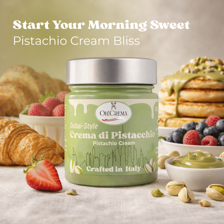 Oh! Crema Dubai-Style Pistachio Cream - Premium Italian Cream