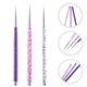 thumbnail image 1 of BESTYASH 3Ud Pinceles Para Nail Art Con Ligero Y Cómodo Para Uso Y, 1 of 8