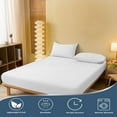 thumbnail image 2 of ABORN 3PC Bedsheet 800 Thread Count 100% Egyptian Cotton 8" Deep Pocket White, Full XL, 2 of 7