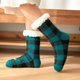 thumbnail image 1 of par de calcetines de piso, calcetines de alfombra para adultos para niños, calcetines de cachemira para dormir para el hogar, calcetines de luna, calcetines de nieve, pantuflas, calcetines (verde, tal, 1 of 3