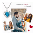 thumbnail image 2 of Colgante Corazón Eterno Azul Cielo Colgante En Forma De Corazón, 2 of 5