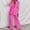 Hot Pink, variant on Women Suit Women's Long Sleeve Solid Suit Pants Casual Elegant Business Suit Sets Two-piece Suit