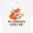 thumbnail image 4 of Inktastic Godmother Loves Me Woodland Fox Boys or Girls Baby Bodysuit, 4 of 5