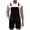 Black, variant on Men's Casual Denim Overalls Button Front Jumpsuit Comfortable Bib Pants for Daily Wear All Season Durable Stretch Jeans