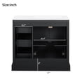 thumbnail image 3 of Harper & Bright Designs 36" Modern Bathroom Vanity with Sink, Bathroom Cabinet Freestanding with Drawers, Single Sink Bathroom Vanity with Adjustable Shelf, Black, 3 of 16