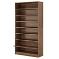 thumbnail image 4 of Fnova 70.87"H Tall Storage Shelf, Modern Freestanding Wooden Bookshelf with 8 Adjustable Shelves, Large Open Bookcase Display Organizer for Living Room, Bedroom, Home Office, Brown, 4 of 20