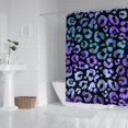thumbnail image 2 of Abstract Animal Print Shower Curtain - Premium Texture Polyester - Waterproof & Quick Dry - Includes 12 Hooks - Dynamic Aesthetic Bath Decor, 2 of 4
