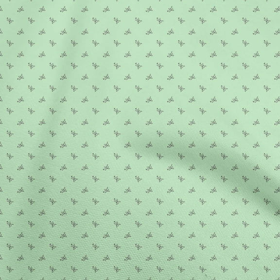oneOone Cotton Cambric Mint Fabric Kids Fabric For Sewing Printed Craft Fabric By The Yard 42 Inch Wide