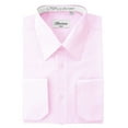 thumbnail image 2 of Berlioni Italy Men's Convertible Cuff Solid Long Sleeve Dress Shirt Pink, 2 of 2