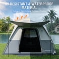 thumbnail image 6 of EVER ADVANCED 6 Person Blackout Camping Tent, Instant Family Tents with Rainfly, 60 s Quick Setup, Water-Resistant, Gray, 6 of 9