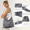thumbnail image 3 of Sac Fourre-Tout Boho Chic - Grand Sac à Main Motif Floral Rétro pour Travail, Sorties Universitaires et Décontractées, 3 of 5