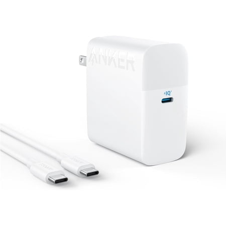 Anker 100W USB C Charger, Compact and Foldable Travel Charger for MacBook Pro, MacBook Air, Samsung Galaxy, iPad Pro, and All USB C Devices, 5 ft USB C to USB C Cable Included