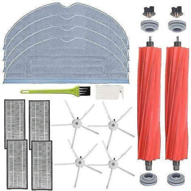 Kit de mantenimiento para aspiradora Roborock, materiales ecológicos, cepillos laterales compatibles con Roborock para una fácil instalación y una mayor durabilidad