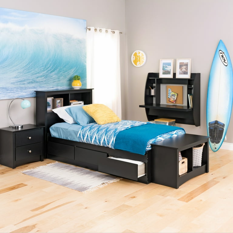 Prepac twin xl platform on sale storage bed with 3 drawers