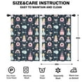 thumbnail image 2 of Blackout Kids Curtains,Dark Blue Princess Castle Pattern Childrens Insulated Curtains Set Of 2,Bedroom Essentials,Toddler Room Decor 42"x63", 2 of 5