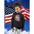 thumbnail image 2 of God Bless America Eagle Hoodie Juniors -Image by Shutterstock,  x-Large, 2 of 4