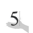 thumbnail image 4 of Village Wrought Iron NUM-5-S Small Number 5 - Black, 4 of 4