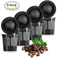 thumbnail image 1 of Amerteer 6 Pack Reusable K Cups, Refillable Coffee Filters for Keurig 2.0 and 1.0 and MINI PLUS Series Machines, Universal Reusable Coffee Pods, Coffee Scoop Funnel, Stainless Steel Filter, 1 of 7