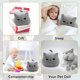 thumbnail image 4 of Juguetes de peluche de animales de peluche para gatos, almohada de peluche de gato gris lindo de 12 pulgadas, diseño de forma de gato suave en 3D, cojín lumbar para la espalda, juguete de peluche para niños, cumpleaños, regalos de Navidad Rojo Verde, 4 of 6