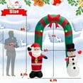 thumbnail image 2 of Gymax 8FT Tall Inflatable Archway Christmas Welcoming Decor w/ Bright LED Lights, 2 of 10