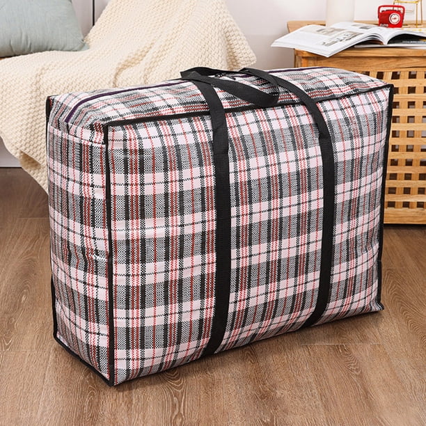 Bolsa de almacenamiento de ropa multifuncional a cuadros hogar universitario dormitorio suministros de embalaje JShteea El nuevo