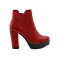 thumbnail image 3 of Unique Bargains Women's Chunky High Heel Platform Zip Chelsea Boots, 3 of 8
