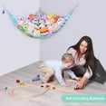 thumbnail image 6 of Unicorn Castle Stuffed Animals Net or Hammock Kids Toy Storage Organizer with LED Light Hanging Corner Stuffed Animals Holder Kids Girls Room Decor (Pack of 1), 6 of 10