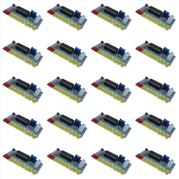 20X Lm3915 Indicador de de Audio Diy Kit 10 Led Analizador de Espectro de Sonido de Audio Kit Indicador de Soldadura Electrónica