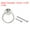 Silver, variant on Uxcell Round Ring Pulls, 2Pcs Drawers Knobs Bright Chrome Circle Drawer Handles Single Hole for Dresser Cupboard