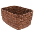 thumbnail image 4 of OUNONA Home Woven Basket Orange Weave Storage Simple Design for Desktop Tidy 1Pc, 4 of 8