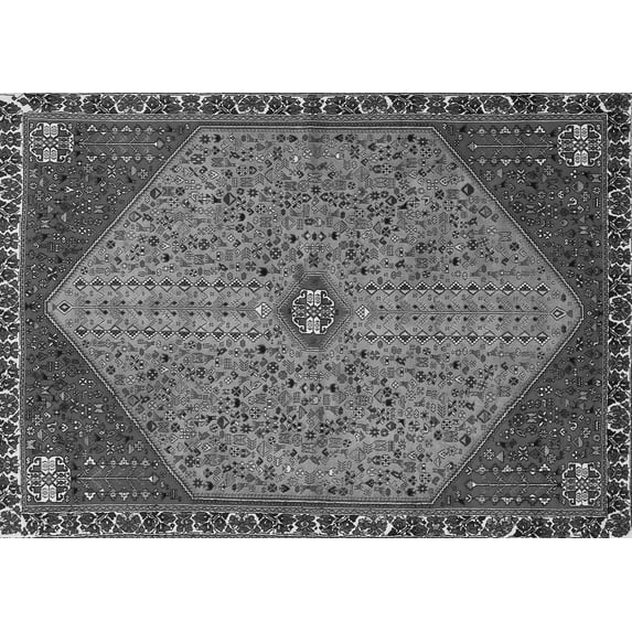 Ahgly Company Indoor Rectangle Persian Gray Traditional Area Rugs, 8' x 10'