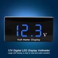 thumbnail image 3 of Medidor de Voltaje Medidor de Voltaje del Automóvil Abs 12V Coche Motocicleta Pantalla LED Digital Voltímetro Voltaje Medidor de Voltaje Medidor de Panel Azul ANGGREK Otros, 3 of 8