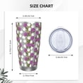 thumbnail image 4 of Salouo Rose Flowers Print 20oz Tumbler with Lid,Stainless Steel Vacuum Insulated Tumbler Durable Insulated Coffee Mug Thermal Cup with Splash Proof Sliding Lid-Without Straw, 4 of 8