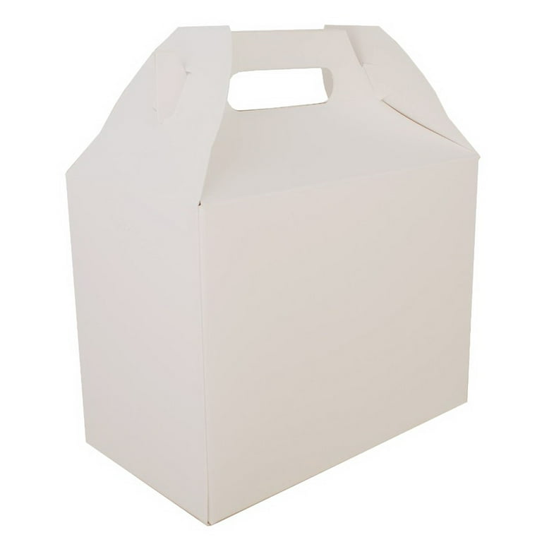 Carryout Barn Boxes, 10 lb Capacity, 8.88 x 5 x 6.75, White, Paper, 150/Carton Carryout Barn Boxes, 10 lb Capacity, 8.88 x 5 x 6.75, White, Paper, 150/Carton