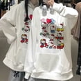 thumbnail image 2 of Chandail à Capuchon Anime Femme Hello Kitty en Coton Printemps Automne Section Fine Ample Imprimé Amour Mode Chandail à Capuchon Filles Grand Ourlet, 2 of 5