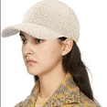 thumbnail image 5 of Gorra de béisbol de lana de cordero artificial Harhinhe Gorra de hip hop cálida de invierno con forro polar resistente a los arañazos, 5 of 5