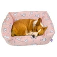thumbnail image 1 of Cama refrescante para perros, de seda fría y transpirable, ideal para perros y gatos pequeños, medianos y grandes, con base antideslizante., 1 of 5
