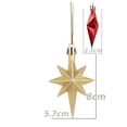 thumbnail image 5 of 12Pcs Christmas Tree Irregular Pendants Shiny Electroplated Hanging Decorations, 5 of 6