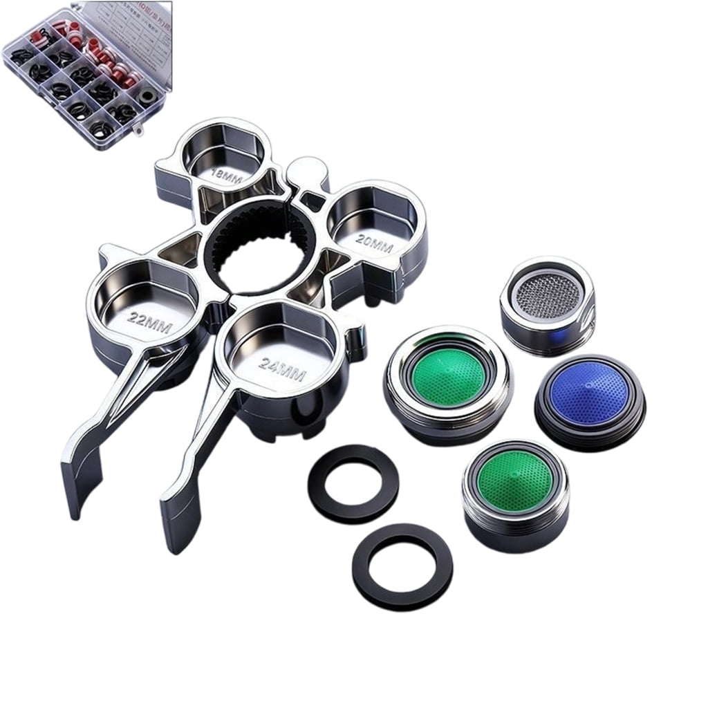 Faucet Caches Aerators Splash Proof Tap Bubblers with Aerator Key Wrench