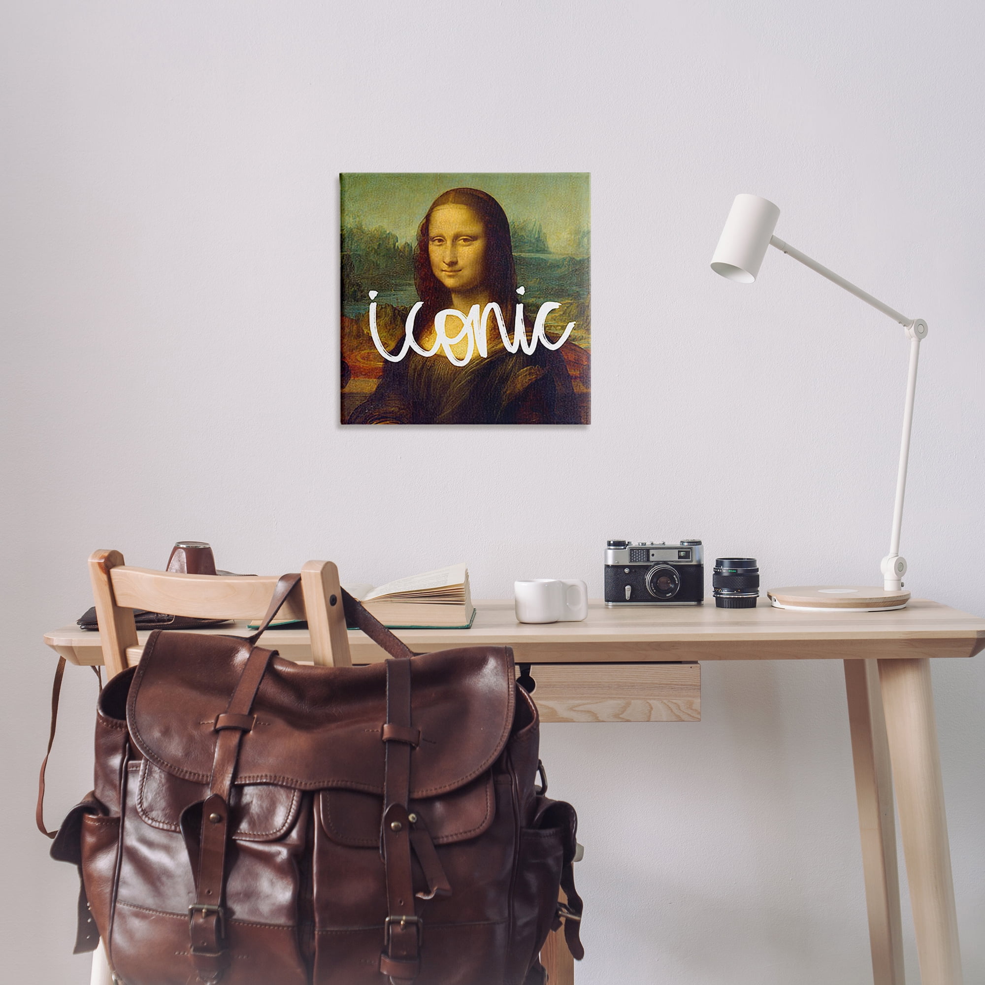 Stupell Industries Iconic Classical Portrait Novelty & Humor Painting Wrapped Canvas Art Print Wall Art, 24 x 24