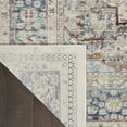 thumbnail image 6 of Nourison Vintage Kashan Persian Ivory Blue 5'3" x 7'10" Area Rug, (5x8), 6 of 9