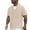 Khaki, variant on Afdoent Men's Golf Shirt Male Short Sleeve Shirt Business White Collar Youth Casual Fashion Lapel Breathable Slim Shirt Classic