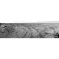 thumbnail image 2 of NASA 32x12 White Modern Wood Framed Museum Art Print Titled - Mars Gale Crater with Tire Tracks - Panoramic Mosaic, August 15, 2014, 2 of 4