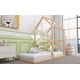 thumbnail image 5 of Cama infantil 90x200, cama casita infantil de madera de pino, cama de suelo estable para niñas y niños, cama juvenil, madera maciza, color natural esquí esquí Gafas de esquí, 5 of 5