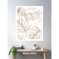 thumbnail image 2 of Tropical Leaves Poster Wall Art, Modern Wall Decor For Living Room Bedroom, 24x36 UNFRAMED, 2 of 3